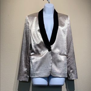 Michael Kors Champagne/ Black tuxedo jacket